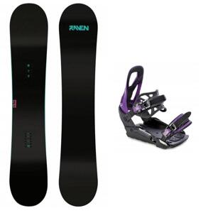 Raven Pure mint dámský snowboard + Raven S230 Black/violet vázání + sleva 400,- na příslušenství - 143 cm + S/M (EU 37-42)