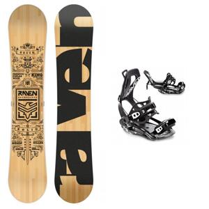 Raven Solid classic snowboard + Raven FT360 black vázání - 155 cm + M (EU 39-42) - černo bílé