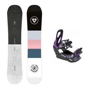 Gravity Electra 23/24 dámský snowboard + Raven S230 Black/violet vázání - 148 cm + S/M (EU 37-42)