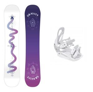 Gravity Sirene White 23/24 dámský snowboard + Raven S230 White vázání - 144 cm + S/M (EU 37-42)