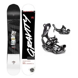 Gravity Symbol pánský snowboard + Raven FT360 black vázání - 159 cm + S (EU 35-40) - černo bílé
