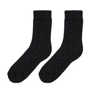 Vlnka Tradiční ovčí ponožky Merino černá - EU 43-45