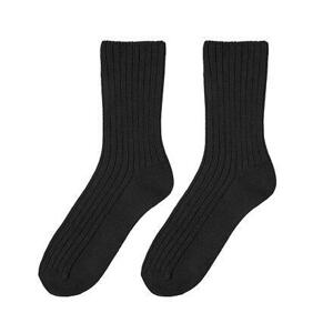Vlnka Ovčí ponožky Merino se zdravotním lemem černá - EU 35-37