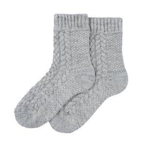 Vlnka Dětské tradiční ovčí ponožky Merino šedá - EU 29-30