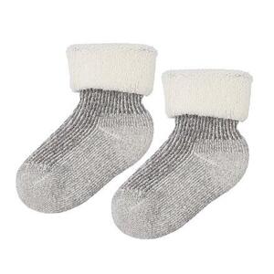 Vlnka Dětské ovčí ponožky Merino froté bílá - EU 25-27