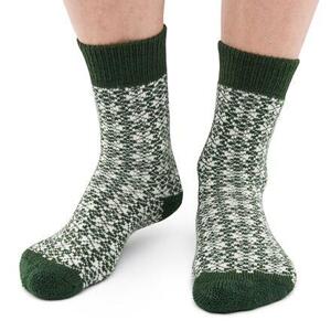 Vlnka Vánoční ponožky Merino zelená - EU 38-39
