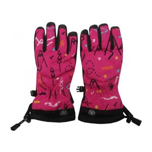 Dětské zimní lyžařské rukavice Echt C069 růžová - 4-5 let