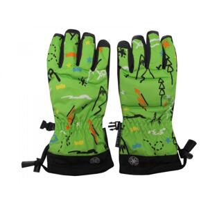 Dětské zimní lyžařské rukavice Echt C069 zelená - 4-5 let