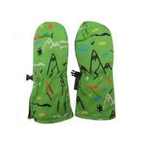Dětské zimní lyžařské rukavice palčáky Echt C088 zelená - S