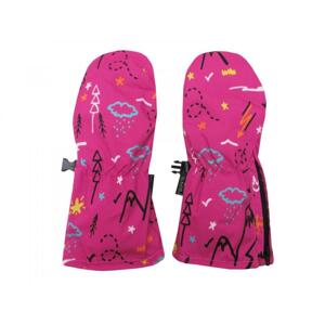 Dětské zimní lyžařské rukavice palčáky Echt C088 růžová - S