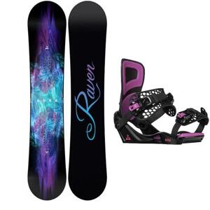 Raven Aura dámský snowboard + Gravity Rise black/purple vázání - 140 cm + S (EU 37-38)