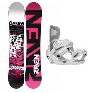 Raven Candy dámský snowboard + Gravity Rise white vázání - 138 cm + S (EU 37-38)