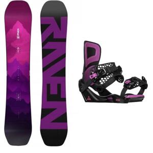 Raven Destiny dámský snowboard + Gravity Rise black/purple vázání - 139 cm + M (EU 38,5-41,5)