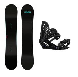 Raven Pure mint dámský snowboard + Gravity G2 Lady black vázání - 139 cm + M (EU 38-42)