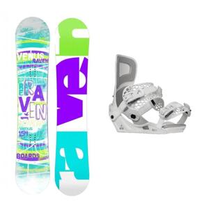 Raven Venus dámský snowboard + Gravity Rise white vázání - 150 cm + M (EU 38,5-41,5)