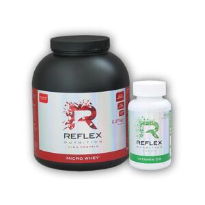 Reflex Nutrition Micro Whey 2270g + Vitamin D3 100 cps - Čokoláda