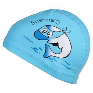 Merco Dolphin dětská plavecká čepice světle modrá - 1 ks