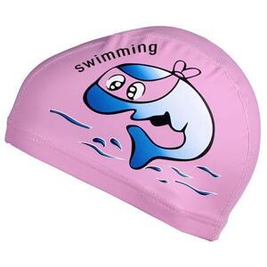 Merco Dolphin dětská plavecká čepice růžová - 1 ks