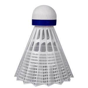 Sedco Míček badminton profi - nylon modrý-sada 6ks - bílá
