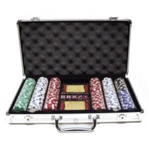 HOT Games Poker sada PROFI v aluminiovém kufříku 300 čipů