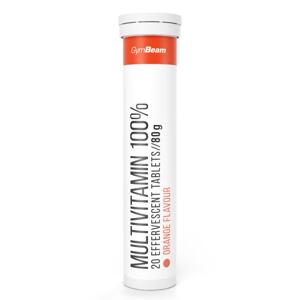 GymBeam Multivitamín 100% 12 x 20 tab - pomeranč