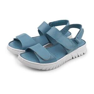 Vlnka Dámské kožené sandály Viktorie - modrá - EU 39