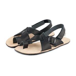 Vlnka Barefoot kožené sandály Tony černá - EU 36
