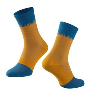 Force Ponožky MOVE žluto-modré - L-XL/EU 42-46