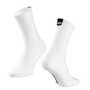 Force Ponožky LONGER SLIM bílé - L-XL/EU 42-46