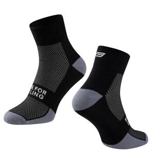 Force Ponožky EDGE černo-šedé - S-M/ EU 36-41